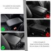 Leather Car Center Console Cover With Side Pockets,Stylish Car Decorations Interior Armrest Cover For Car Seat Organizer,Universal Center Console