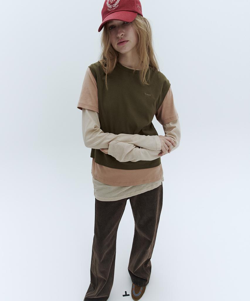 CITYBREEZE [3Set] Layered T-Shirt Pack_Khaki