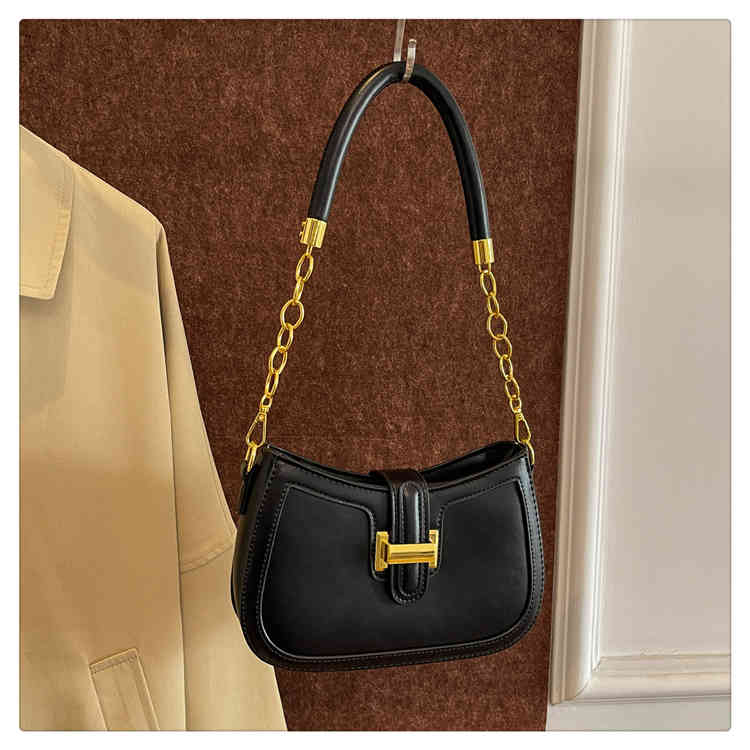 

Модные цепочки женские сумки через плечо классические ПУ кожаные клапаны дизайн подмышки сумка через плечо женские повседневные сумки