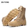 Popular High Top Combat Boots Desert Boots Outdoor Hiking Work Boots Spring and Autumn Anti Slip and Wear-Resistant Footwear