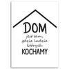 Canvas Print Quotation Inscription House Family