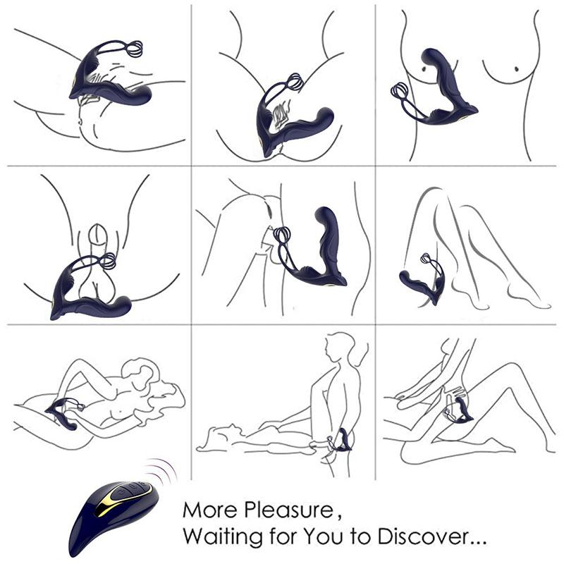 Men's Sex Toys Vibrator Butt Plug Vibration Toys Anal Vibrators Silicone Waterproof G Point Stimulate Prostate Massager