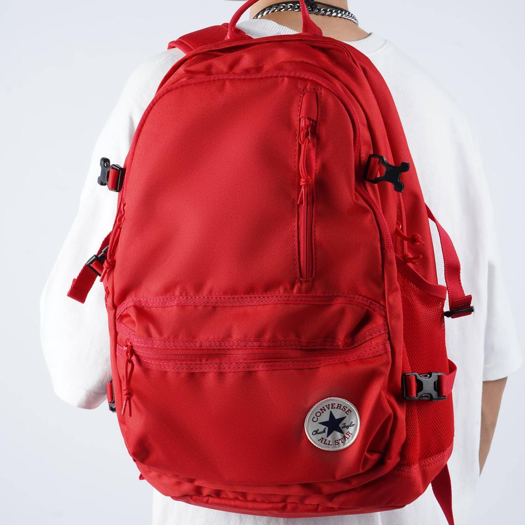 New Converse Mochila Straight Edge Backpack Red 10021138-610
