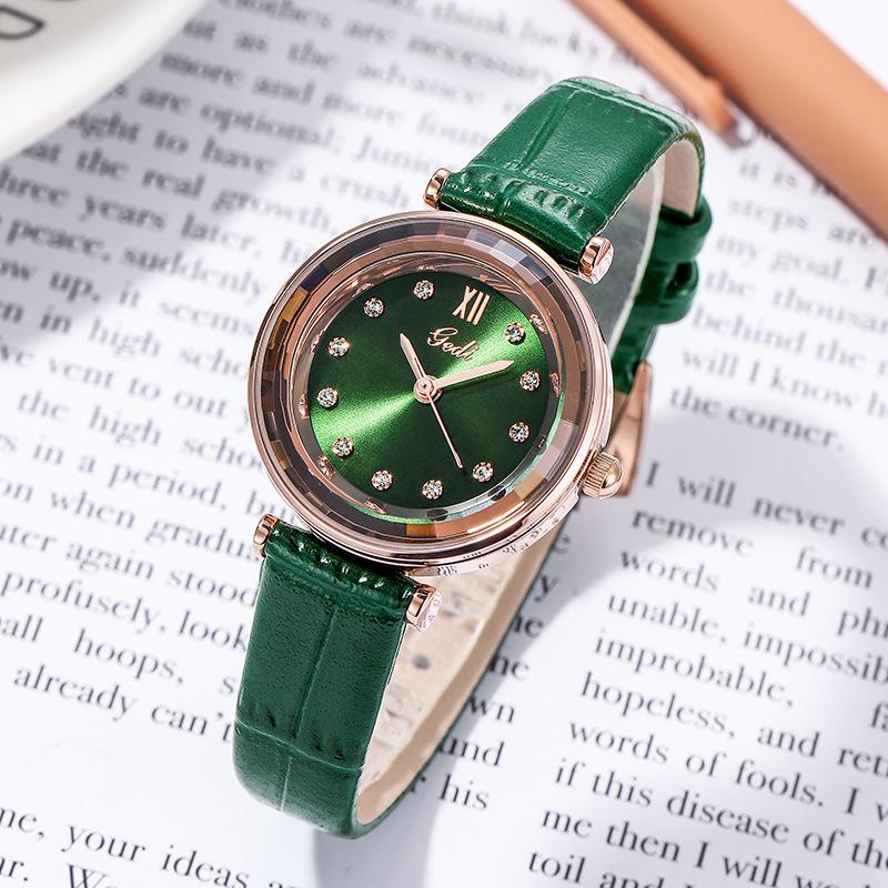 Retro Literary Girl Xiaoqing Versatile Watch Female Middle School Student Simple Trend