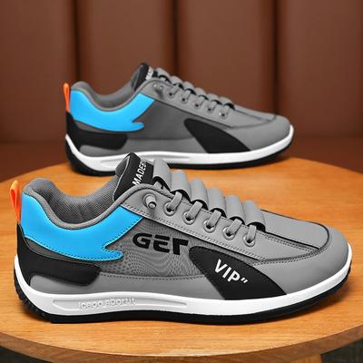 Spring Men's Shoes New Breathable Leather Shoes Men's Korean Style Versatile Non-slip Sports Shoes Casual Running Daddy Shoes