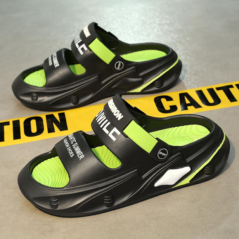 Mode Herren Outdoor Sandalen Hausschuhe Strand Dicke Sohle Clogs Herren Bequeme Freizeitschuhe Gartenschuhe Herren Strand Sandalen