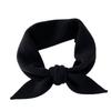 Solid Color Knitted Triangle Scarf Striped False Collar Neck Cover Cross Scarves  Girl