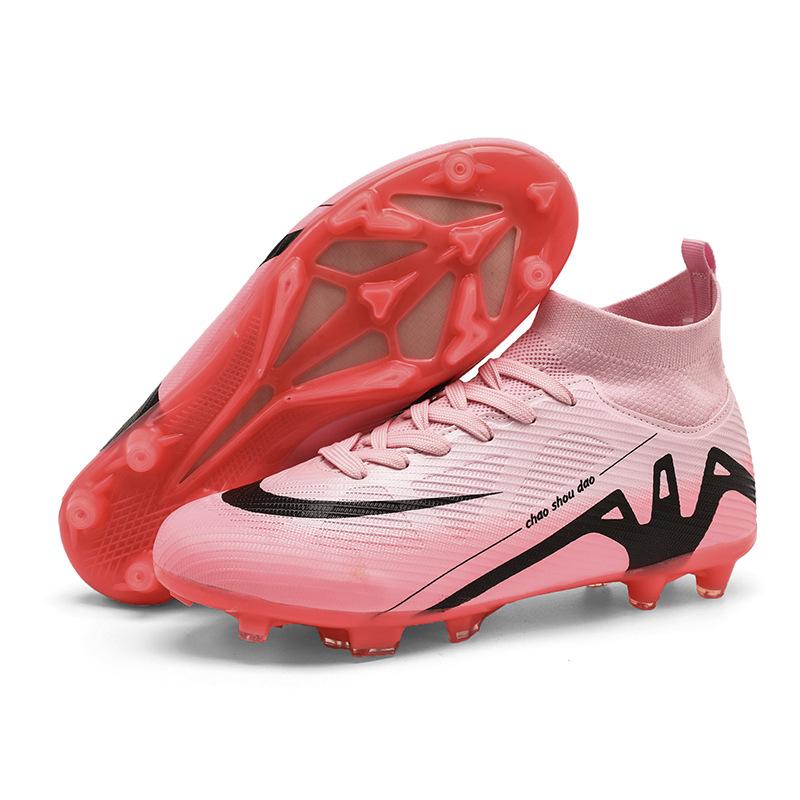 New football shoes Competition grade football shoes Men's high-top spikes Student training shoes Football game sports shoes