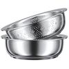 60cm Stainless Steel Kitchen Colander & Basin Set