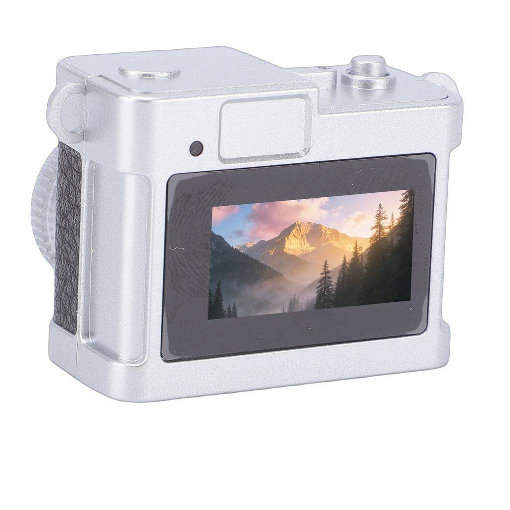 Keychain Camera Tiny Retro Digital Camera with LED Light Filters for Teenagers Adults Photography Beginners Travel