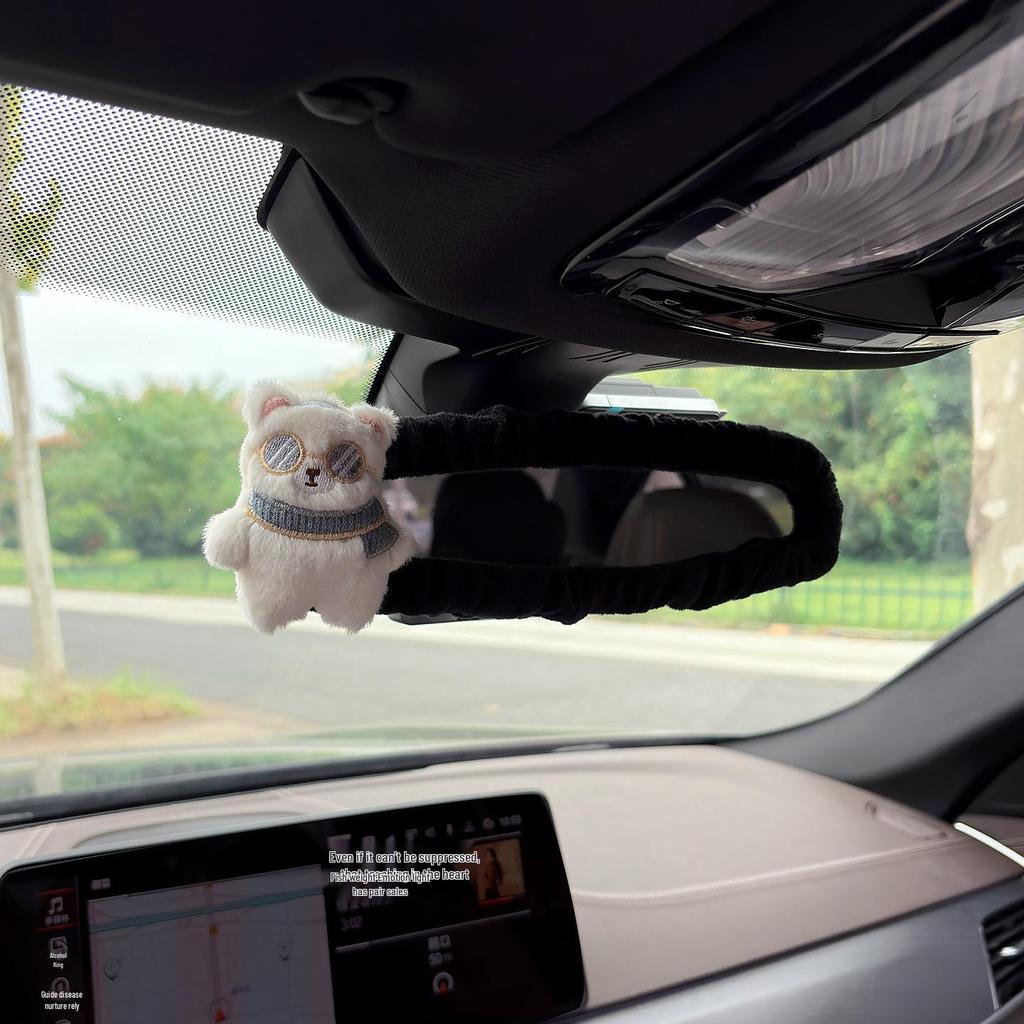 Kreative Niedliche Welpen Rückspiegelabdeckung - Dekorative Auto-Innenausstattung für Frauen.