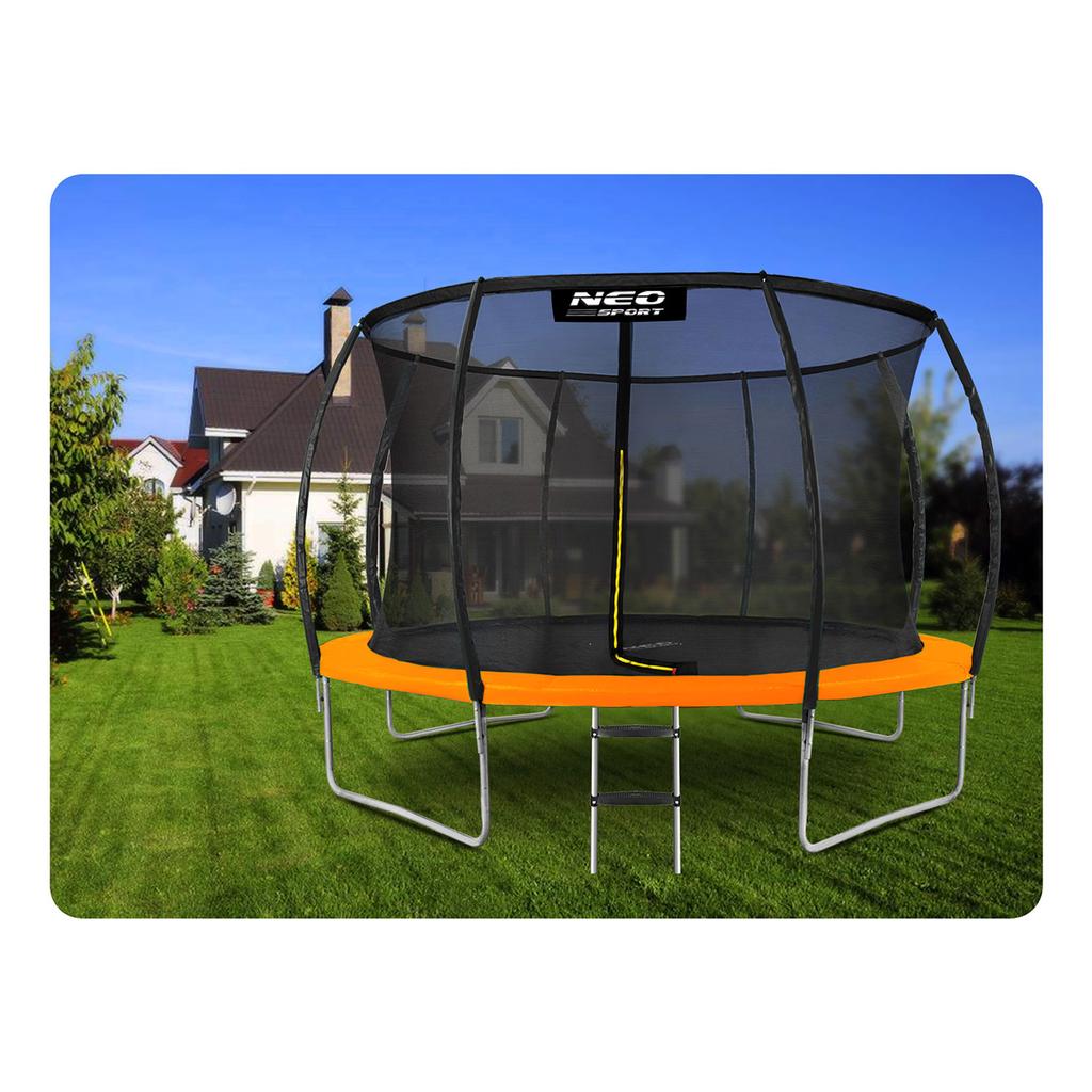 Profiled Garden Trampoline 12Ft/374Cm With Internal Net Neo-Sport