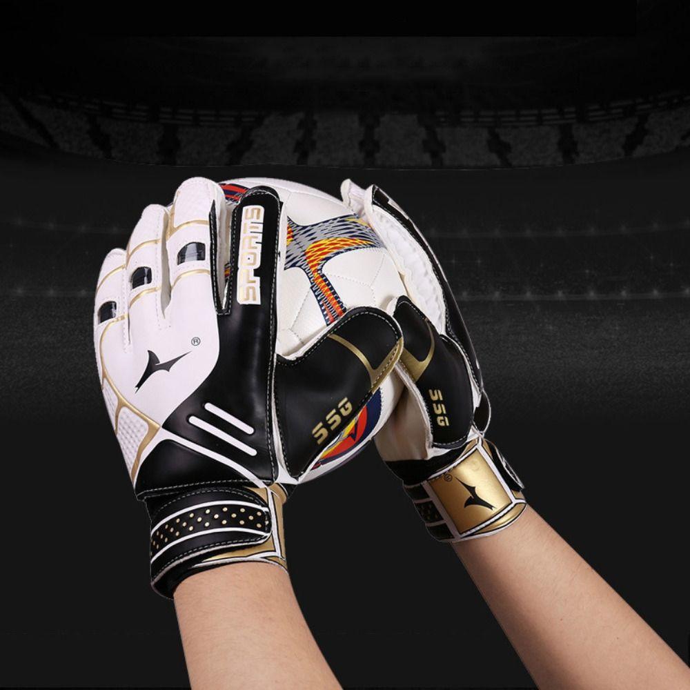 Thickened Kid's Soccer Goalkeeper Gloves Latex Football Gloves Breathable Kids Goalkeeper Glove