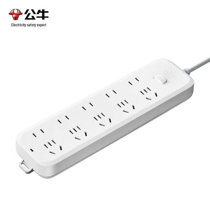BULL 10-Outlet Power Strip with Child Protection