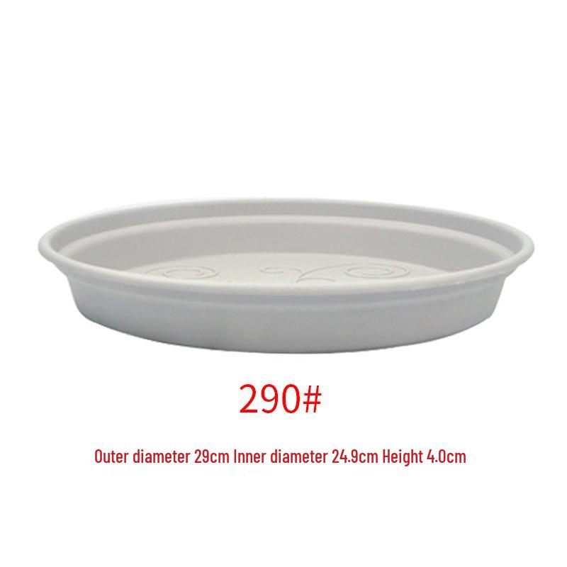 Sun-Resistant Resin Succulent Pot Tray - Deep Round Water Storage Plastic Base