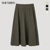 [She S miSS] Linen Blend Banding Long Skirt SwwSkp22100
