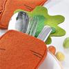 Easter Knife Fork Holder Pocket Carrot Rabbit Eggs Bunny Cutlery Bag for Easter Party Table Decor Tableware Cover Ornaments 2025