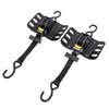 2PCS Retractable Truck Bed Ratchet Straps FL3Z 9928408 AB Self Retracting Tie Down Straps with Boxlink Plates and Dual