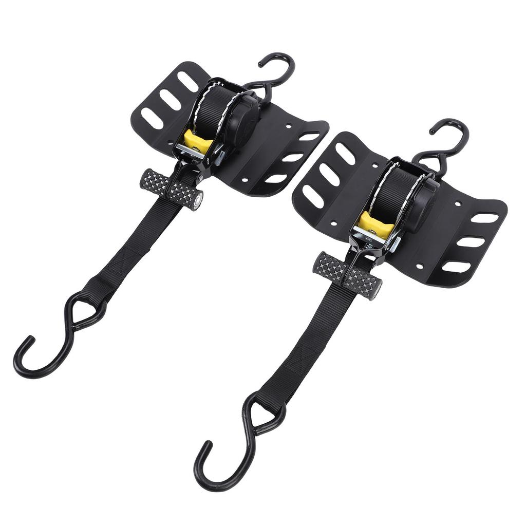2PCS Retractable Truck Bed Ratchet Straps FL3Z 9928408 AB Self Retracting Tie Down Straps with Boxlink Plates and Dual