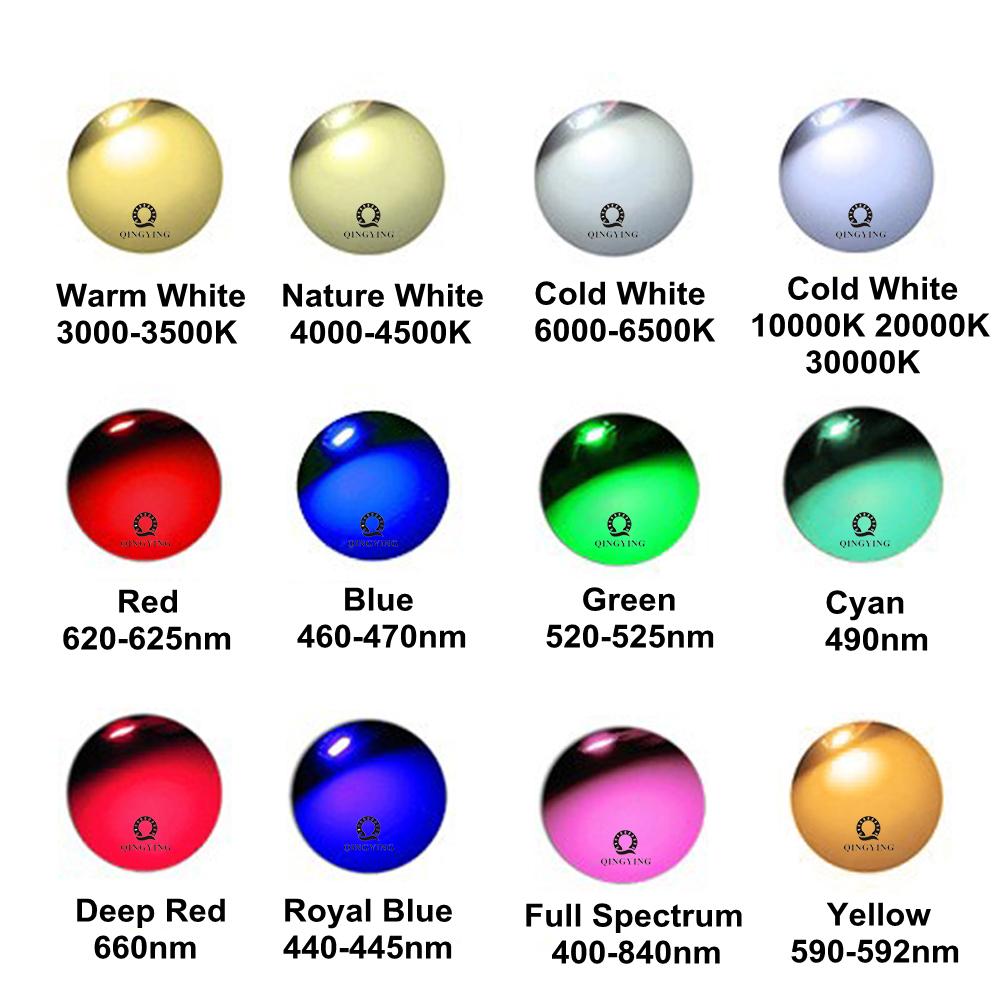 20-100pcs Best Quality Copper LED Epistar Chip 1W 3W High Power LED Diodes Red Green Blue Yellow Nature White Warm White Chip