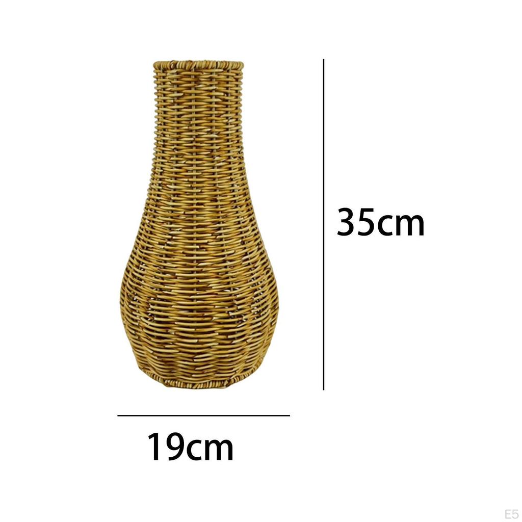 Handcrafted Rattan Vase - Woven Art for Flower Arrangements