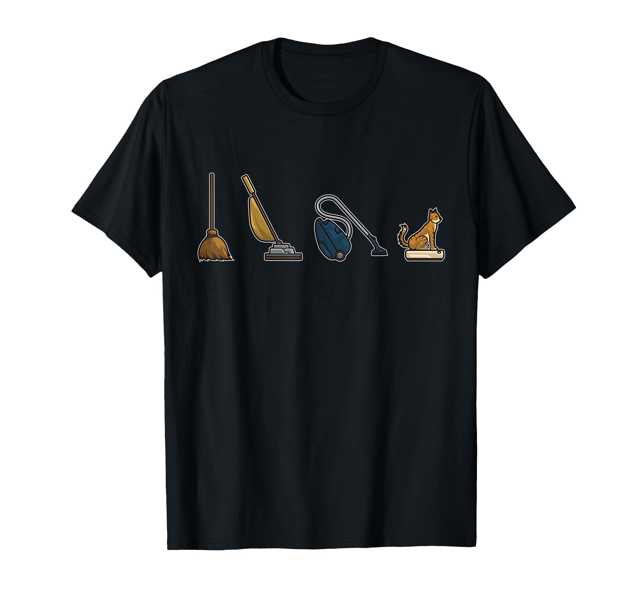 

Evolution of Vacuum Cleaner Funny Cat Robot Vacuum Cleaner T-shirt