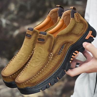 Herren Freizeitschuhe in Übergröße Bergwanderschuhe Outdoor-Schuhe Vier-Jahreszeiten atmungsaktiv Mittelalterliche und ältere Väter Lederschuhe Herren 3237