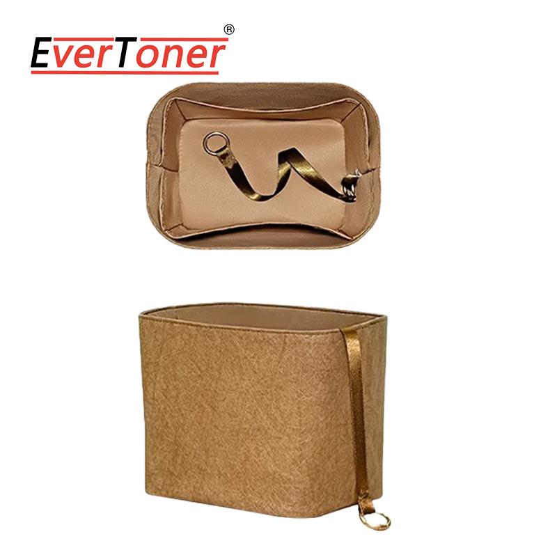 

EverToner Tailored Microfiber Paper Liner Multi-Pocket for M-M Bucket Bag Stylish Makeup Organizer Keeps Essentials Tidy MINI
