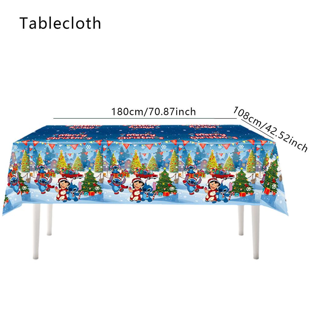 Stitch Tablecloth Party With Waterresistant Material For Kids Decor Birthday