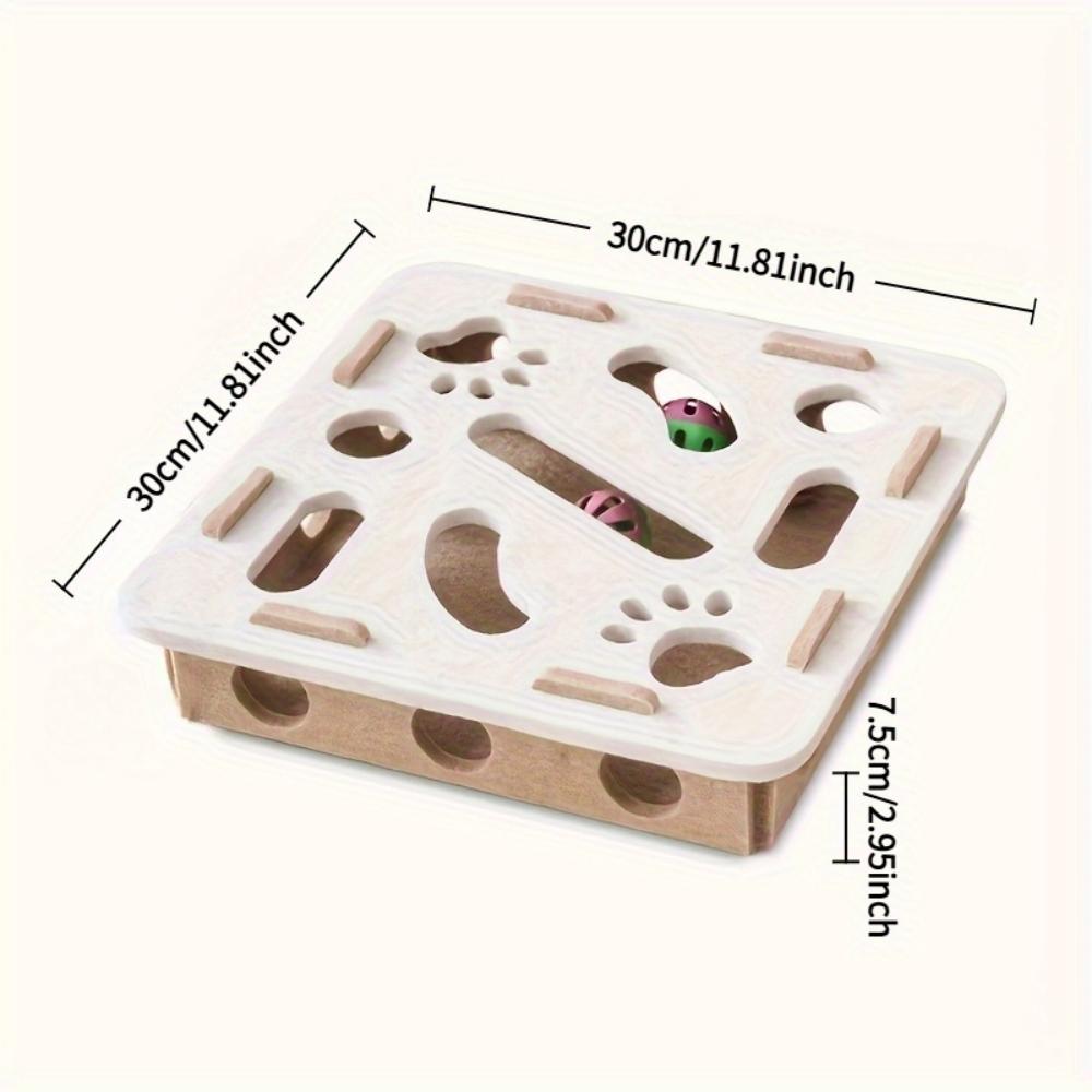 Katteleker Selv-Hei Kjedsomhetslindring Artefakt Kattunge Kjæledyrkatt Puslespill Labyrint Hull Filtboks Erte Katt Bjelleball