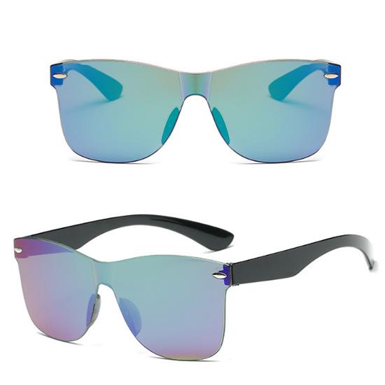 

Модные солнцезащитные очки из пластика UV400, без оправы в стиле ретро, ​​для вождения, без винтов, модные унисекс 05