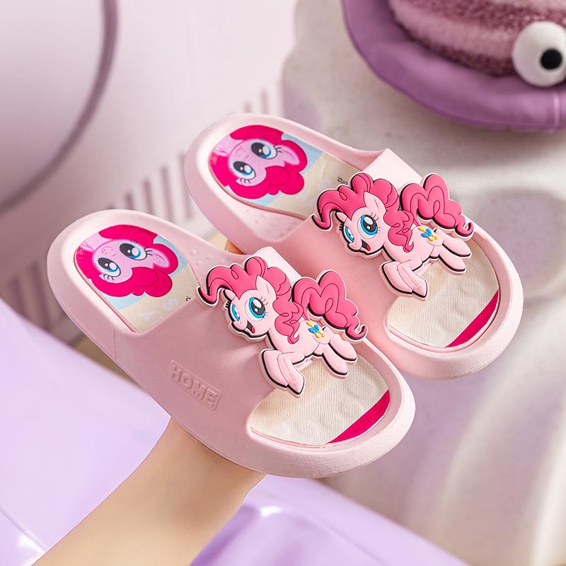 Chinelos de Verão Antiderrapantes My Little Pony para Meninas - Chinelos de Desenho Animado para Casa