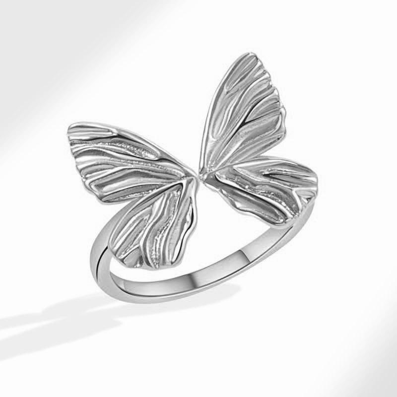 Fashion Personalized Index Finger Ring Niche Design Geometric Twist Open Ring Temperament Retro Couple Ring for Girlfriend Simple Geometric Ring