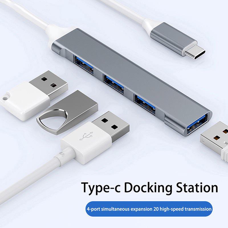 Usb C Hub 3.0 Type C 3.1 4 Port Multi Splitter Adapter Otg For Pc Computer