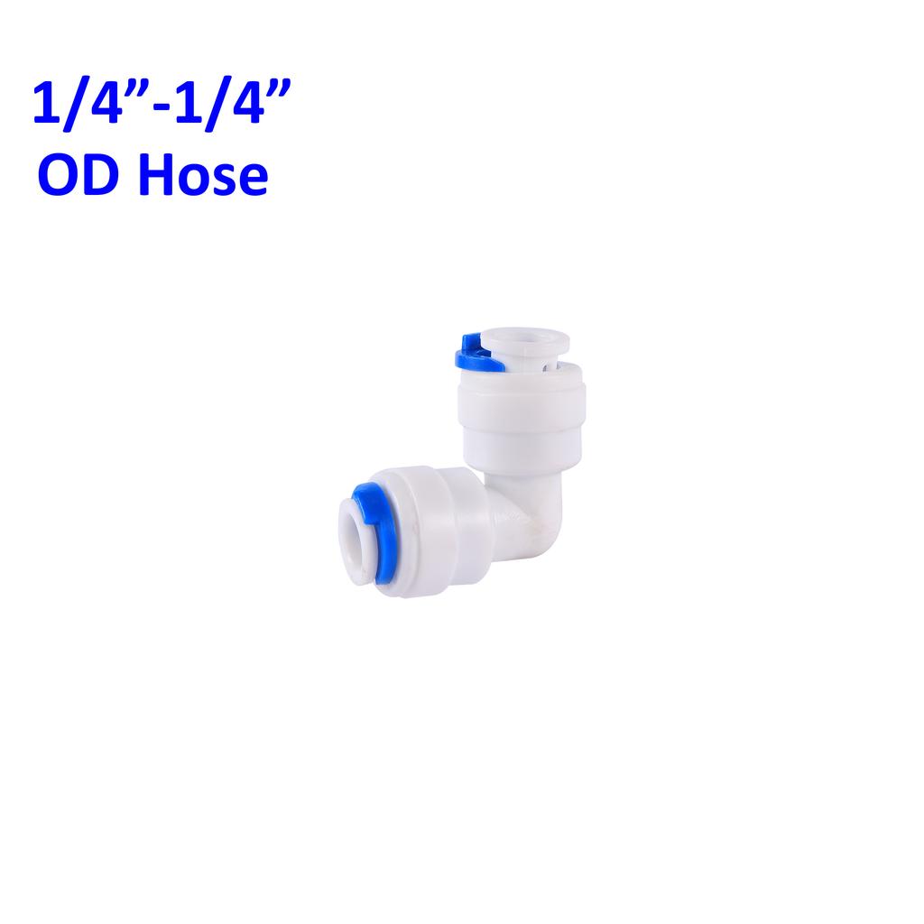 OD 1/4" 3/8" Hose Tube Connectors Reverse Osmosis Aquarium Fittings RO Water Elbow Straight Plastic Pipe Coupling Water Joints