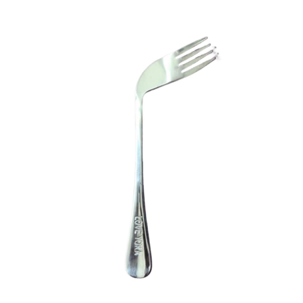 

Elderly Patients Self Feeding Utensil Angled Feeding Aid Tableware Curved Spoon Fork Self Feeding Left hand fork