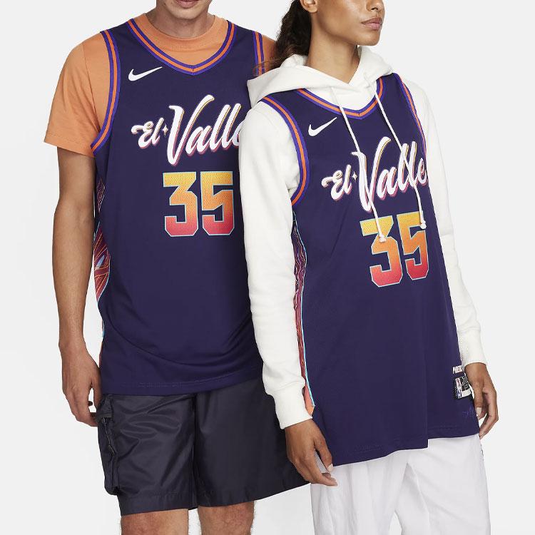 Nike Dri-Fit Alphanumeric Colorblock Basketball Jersey City Edition 2023/24 Unisex Tops Purple DX8773-536