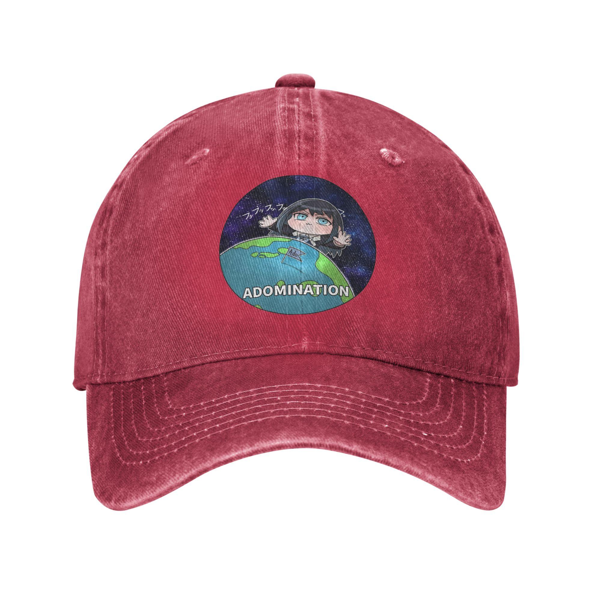 Ado Adomination n World domination Unisex Women Baseball Cap  Distressed Denim Washed Caps Hat Classic Outdoor Fit Headwear One Size