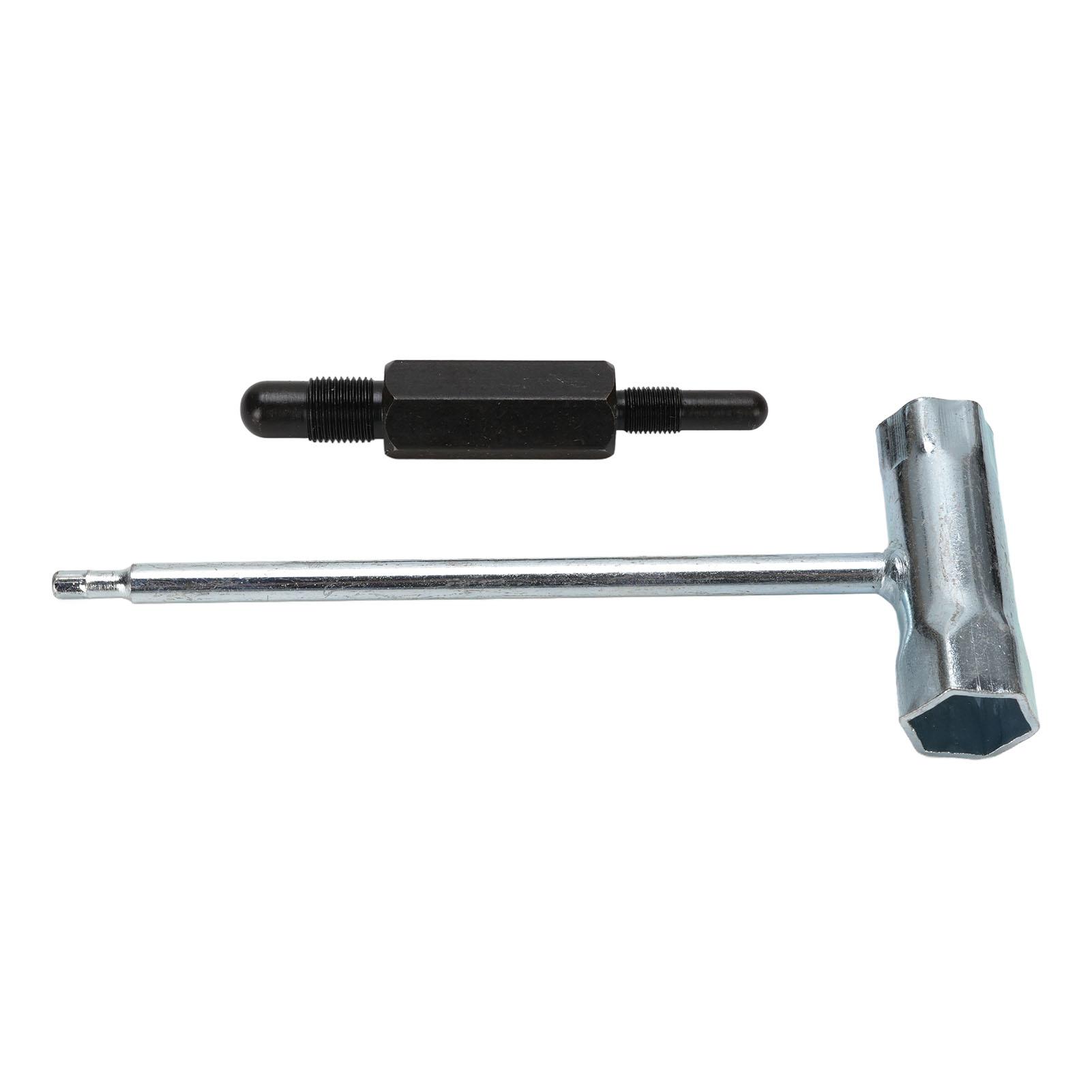 

Steel Chainsaw Spanner with Piston Stop Tool for MS070, Disassembly Tool for 180, Prevent Crankshaft Rotation and Adjust Engine Timing for Main