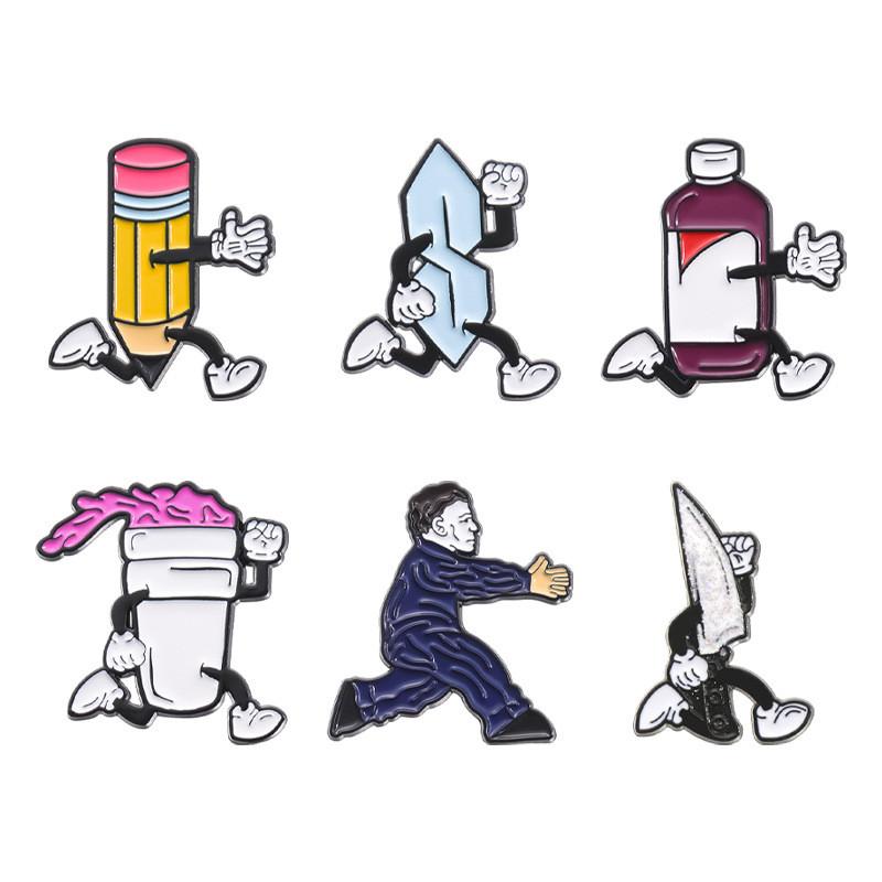 Creative Cartoon Duck Brooch Unique Alloy Badge Personality Fashionable Accessory