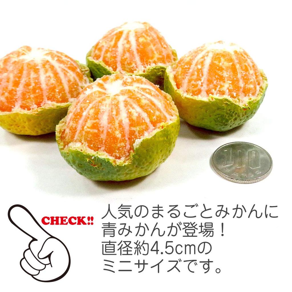 Food replica Whole green mandarin orange that looks like you could eat it keychain (253OK)