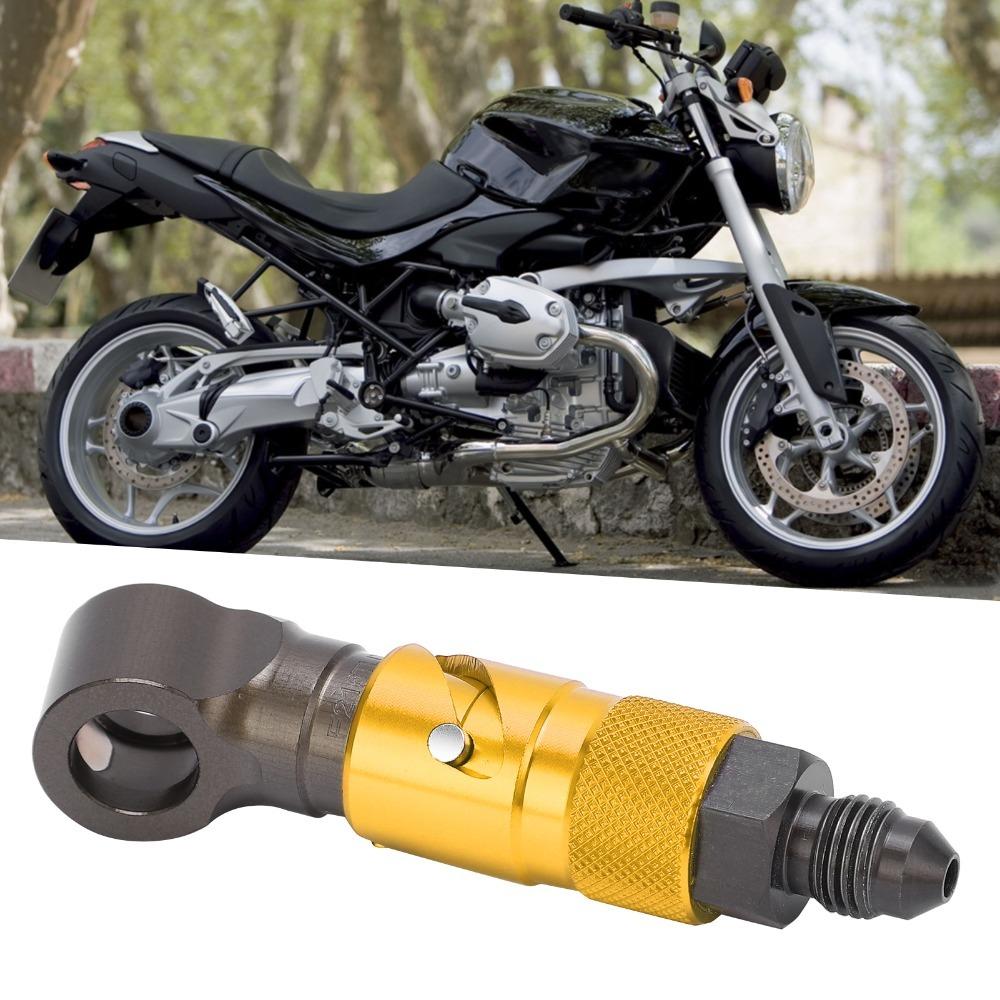 Curved Brake Line Quick Release Brake Line Fitting Motorcycle Brake Hose Upgrade Mod золотой