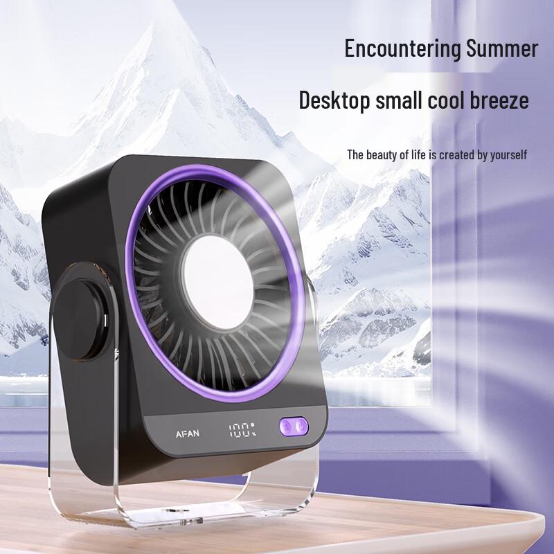 Portable Cooling Desk Fan with Ice Compress