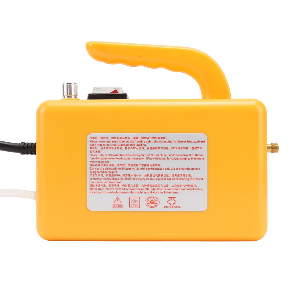 High Pressure Steam Cleaner Handheld High Temp Portable Cleaning Machine Tankless for Home Use Car Detailing Kitchen