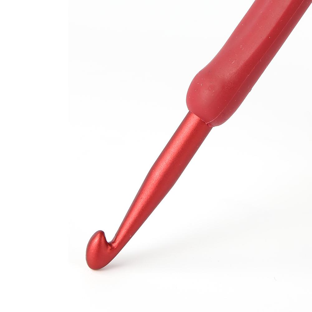 Set di 9 uncinetti ergonomici in alluminio 2,0-6,0 mm e ferri da maglia per filato per la mamma