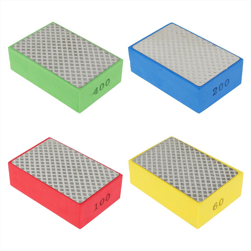 4/5pcs Diamond Hand Polishing Pads Set Tile Glass Abrasive Grinding Block Pad Stone Marble Ceramic Abrasive Grinding Block Pad