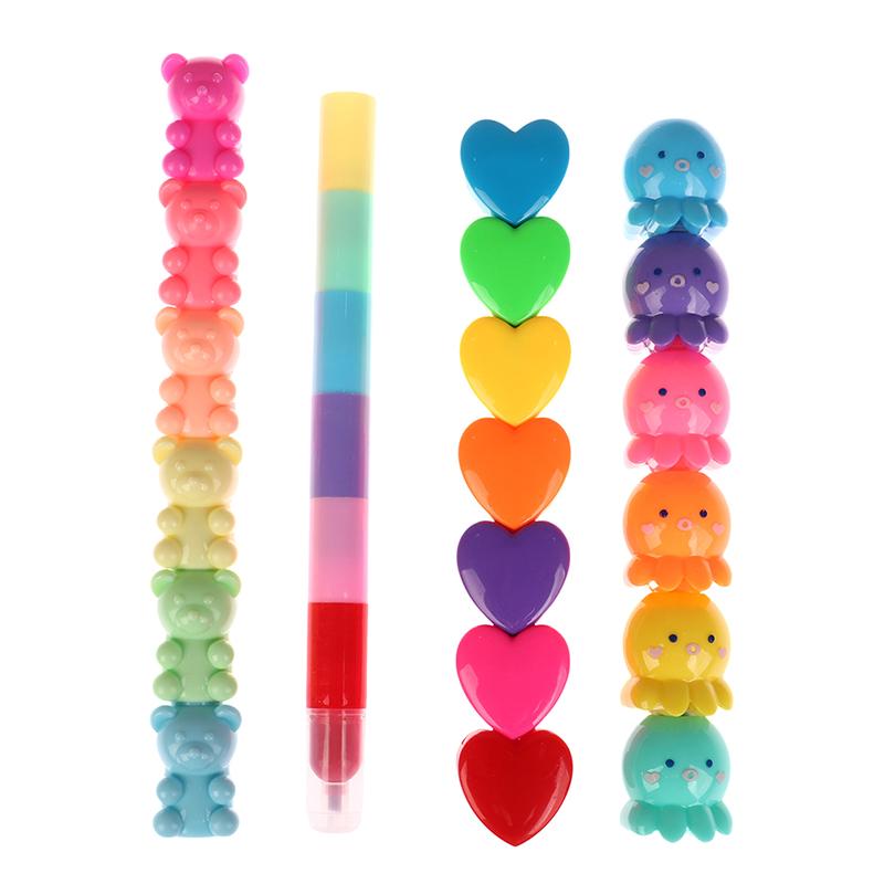 Creative Cat Claw Bear Shape Highlighter Can Be Separated Wide Pen Thick Pen