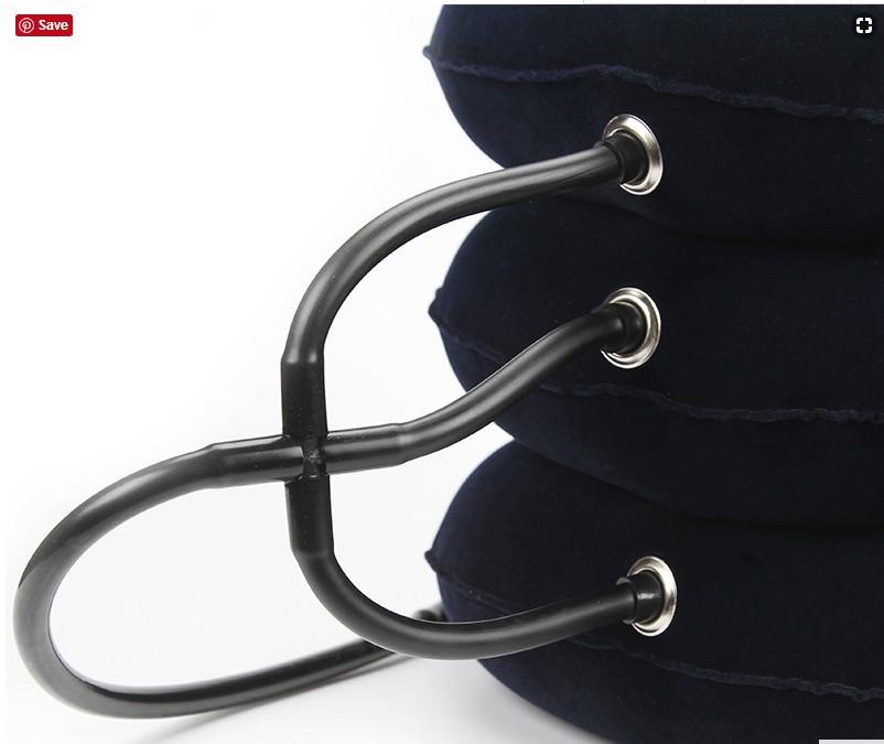 Thickened PVC Three-Tube Steel Ring Inflatable Cervical Traction Device