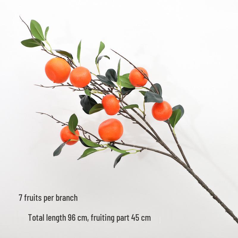 Floor-Standing Artificial Flower Branch Arrangement Vase for Living Room Entrance Decor