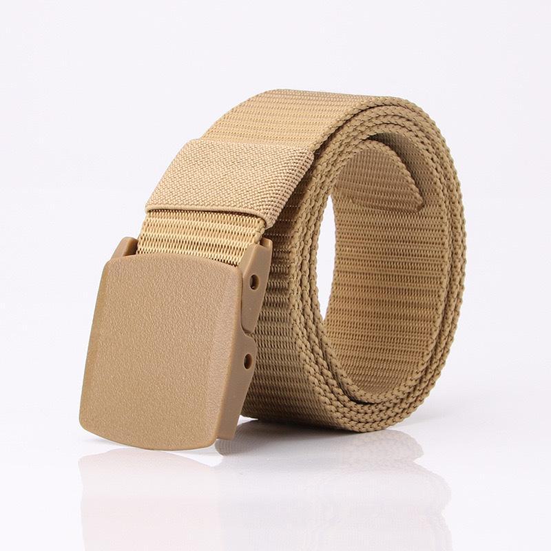 Men's Automatic Toothless Nylon Canvas Outdoor Belt